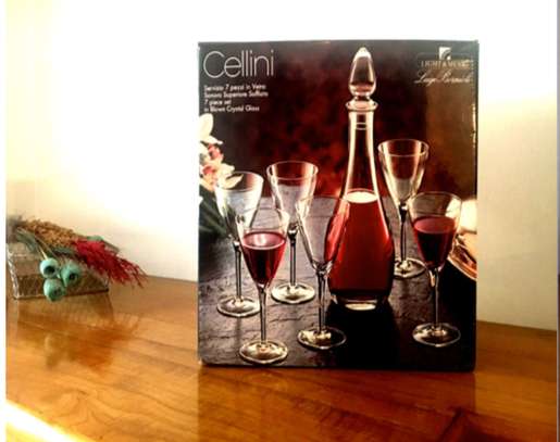 For Sale The Cellini Set! Blown Crystal Glasses image 3