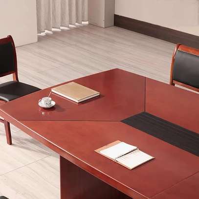 2.4 M Mahogany Office Boardroom Table image 2