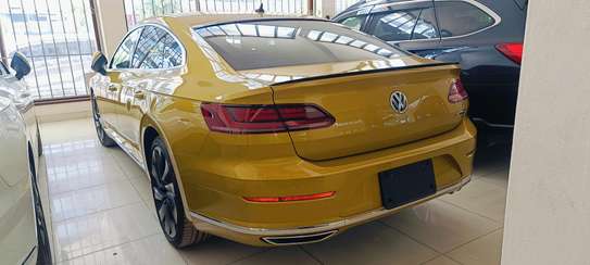 Volkswagen Arteon Coupe Metallic Gold Black Rims image 5