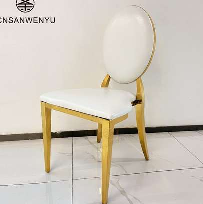 OFFICE CHAIR: Gold Like Simple Office Chair image 4