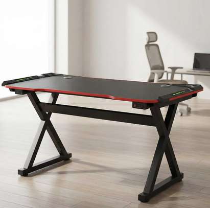 Gaming Desk; Home Office Gaming Desk with Led Lights image 7