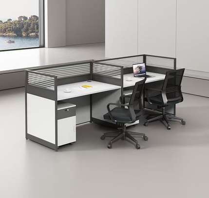 2 Way MDF Cubic Office Workstation image 7