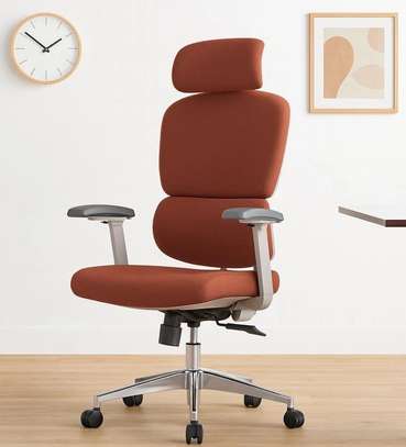 Orange Orthopedic Office Chair image 4