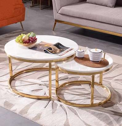 Modern Round Marble Coffee Table image 4