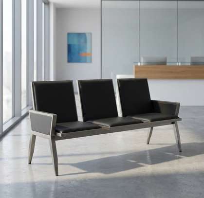 Leather Executive 3 Seater Office Sofa image 13