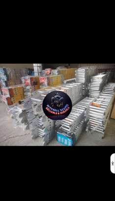 DOUBLE EXTENSION ALUMINIUM LADDER FOR SALES image 3