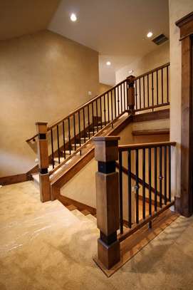 Mangowood solid Kingposts & Balustrades for stairs image 2