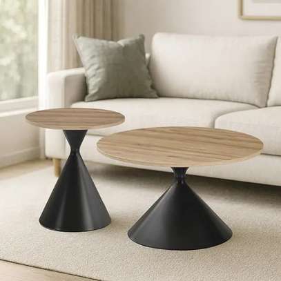 Wooden Home Office Coffee Table Set image 7