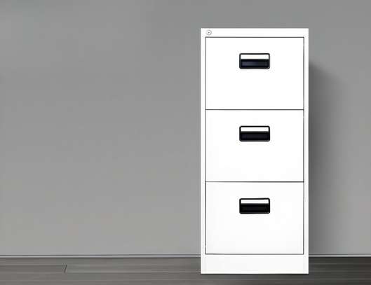Office Cabinet:  Locking 3-Tier Books Office Cabinet image 3