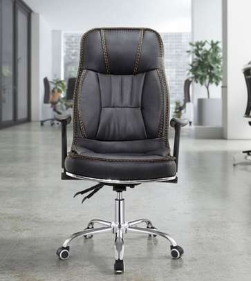 Office Chair; Generic Orthopedic Leather Office Chair image 8