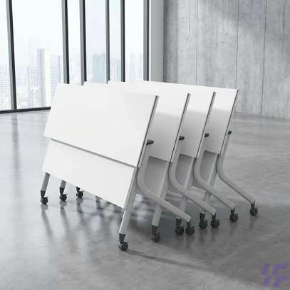 1.2m White Foldable Office Table image 4