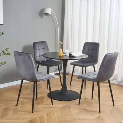 Dining Tables; Round Black Dining Table In Menyikwa image 4