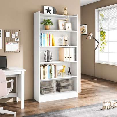 Bookshelf; 6 Tier Wooden Home Office Bookshelf image 5