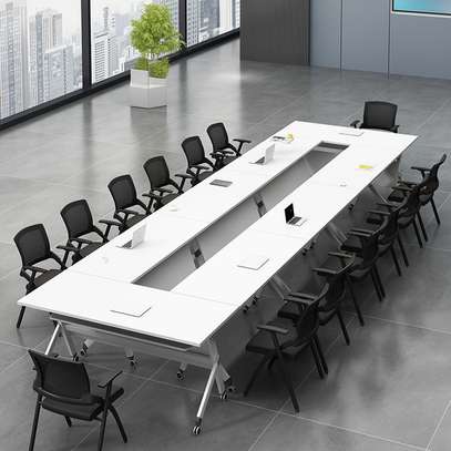 Standing Desks: White Foldable Desk for Training image 7