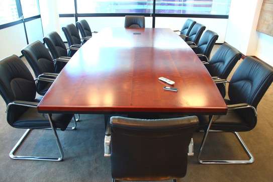 Executive 3-Meter Mahogany Meeting Table image 2