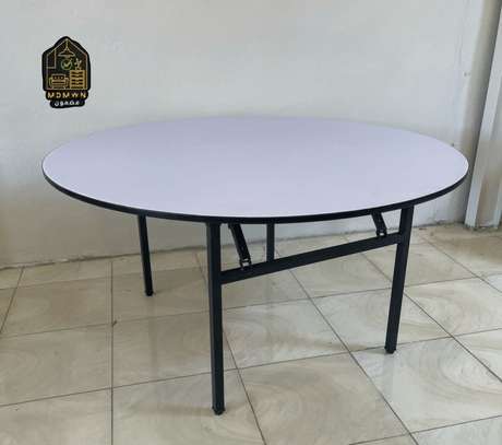1.5M Foldable Round Office Table image 3