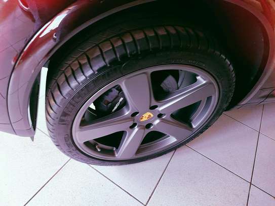 Porsche cayenne turbo maroon 2017 image 4