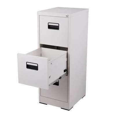 Office Cabinet :  3-Drawer Metallic Office Filing Cabinet image 7