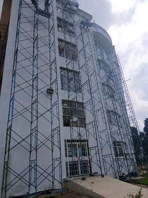 Heavy-Duty Mobile Scaffolding Frame with Swivel Wheels image 2