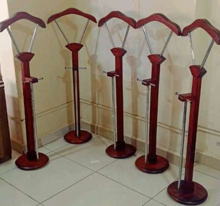 Coat Hanger; Mahogany Executive Office Coat Hanger image 6