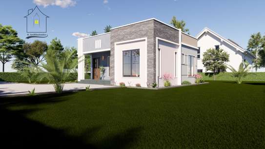 Modern 2 Bedroom Bungalow House Plan image 4