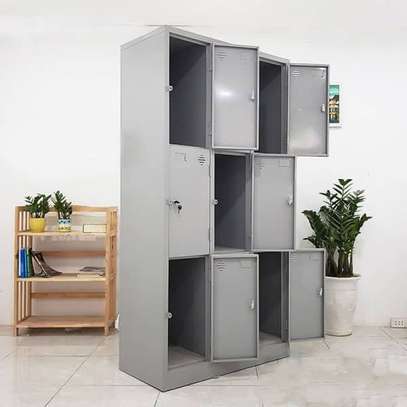 9 Locker Steel Office Cabinet image 3