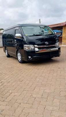 Toyota Hiace short wide super GL 2019 model black color image 2