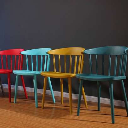 Durable Armless Plastic Luxury Dining Chair image 9