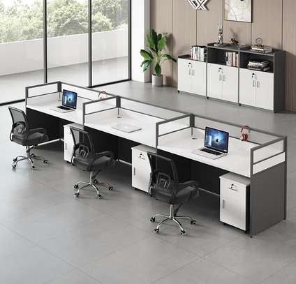 3 Seater Cubic Office Workstation image 15