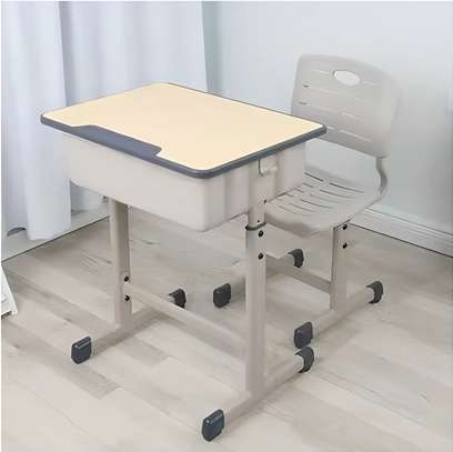 Kids Furniture; Adjustable Height Kids Desk And Chair image 2