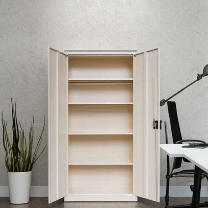 Office Cabinet : Grey Lockable Two-Door Steel Filing Cabinet image 4