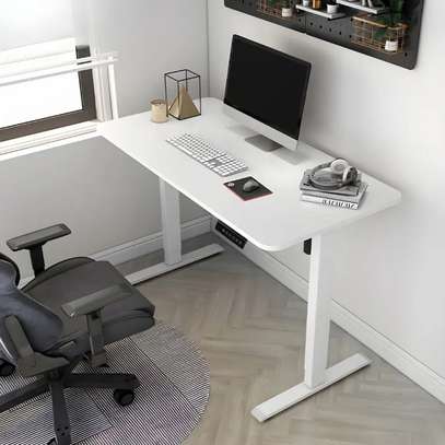 Standing Desks: Adjustable Standing Desk in White image 4