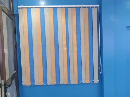 Vertical Blinds Off-White Large Window Light Control image 6