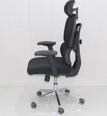 Office Chair: Black Fabric Orthopedic Office Seat image 5