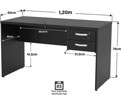 Home Office study desk -120cm x 60cm image 6