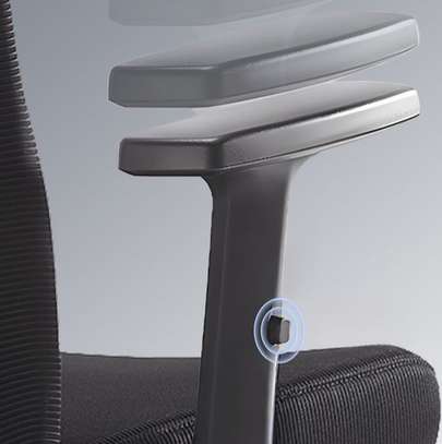 Office Chair: Black Fabric Back Office Chair image 3