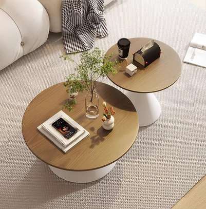 Wooden Home Office Coffee Table Set image 12