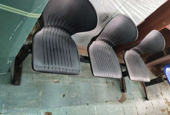Plastic Waiting 3 Person Office Bench image 12
