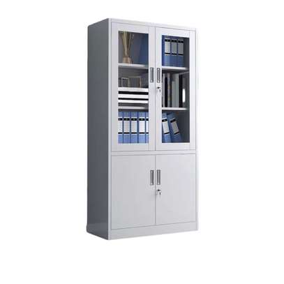 2-Door metallic office storage cabinet image 6