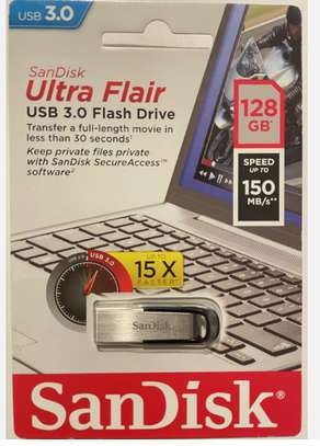Sandisk ultra flair USB 3.0 flash disk drive 128GB image 2