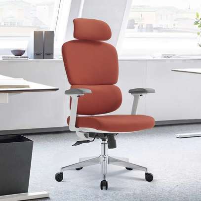 Orange Orthopedic Office Chair image 14