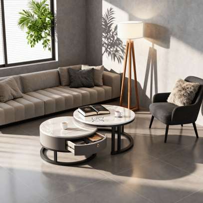 Coffee Tables;Modern Marble Coffee Table  In Mogonga image 2