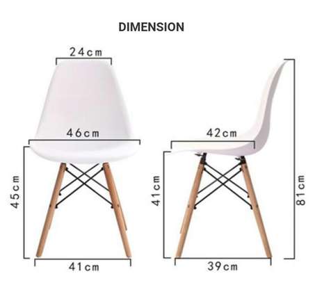 Multi-Colored Plastic Eames Chair image 2