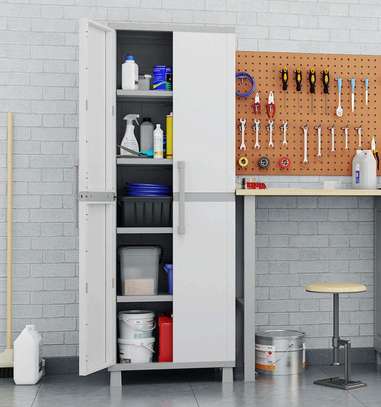 Keter White & Gray Storage Cabinet image 11