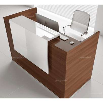 1.2m Wooden Office Reception Desk image 10