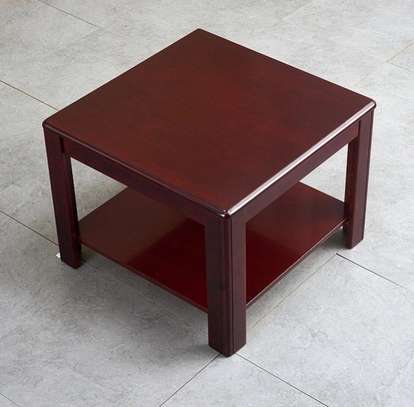 Modern Mahogany Squared Coffee Table image 7