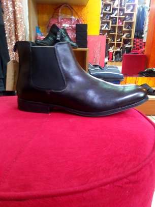 Reggie Black Leather Chelsea Boots Sizes 42-46 image 2
