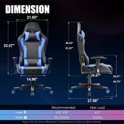 Blue Ergonomic Gaming Chair image 5