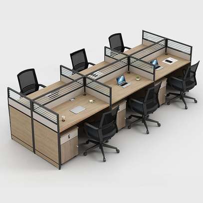 Workstations: Corporate Modular Work Area for Six image 2