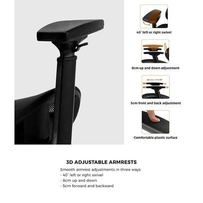 Orthopedic Mesh Office Chair with Footrest image 6